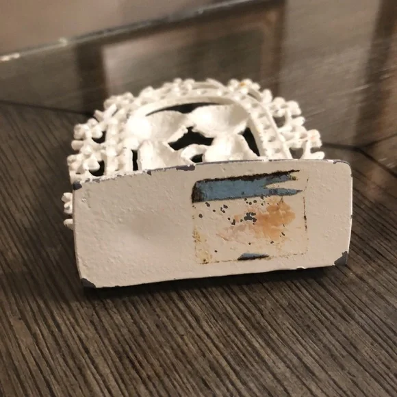 Vintage Retro Revere Mfg Metal Earring Holder Stand "Love Is Sharing" - Picture 5 of 13